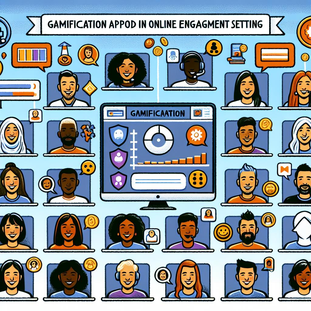 Making It Fun: Gamification Techniques ​for Online Engagement